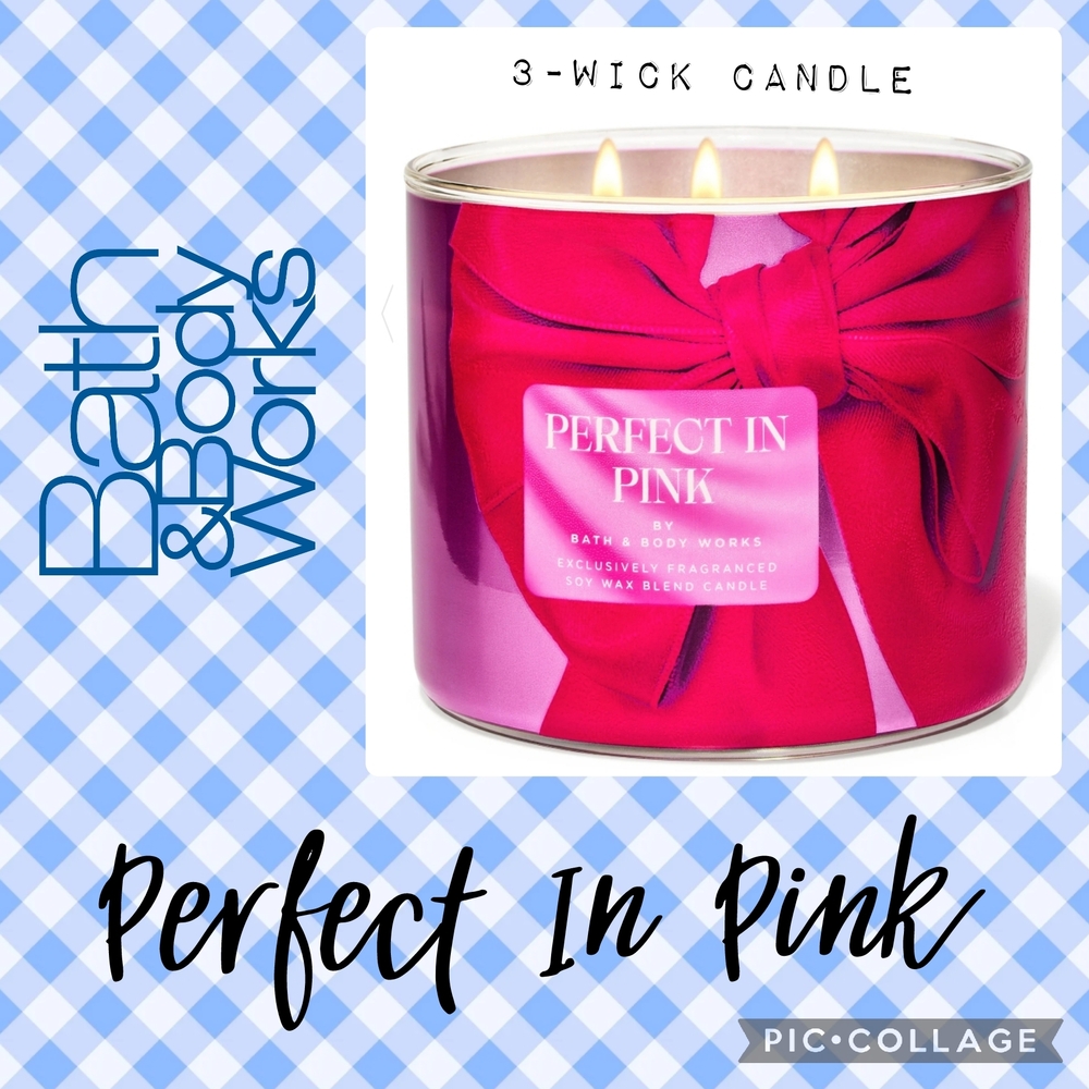 BBW Perfect In Pink 3-Wick Candle